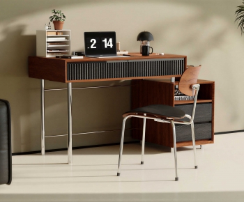 Modern Computer Desk And Chair-ID:894886029