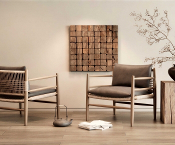 Wabi-sabi Style Lounge Chair-ID:968753102
