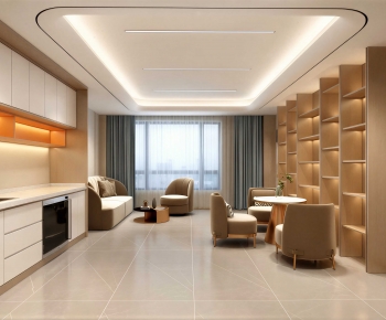 Modern Office Tea Room-ID:129721253