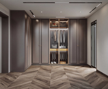 Modern Clothes Storage Area-ID:229861972