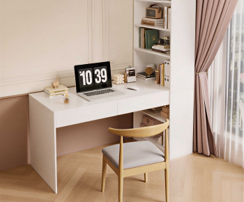 Modern Computer Desk And Chair-ID:576127057