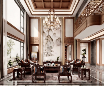 Chinese Style A Living Room-ID:262914909