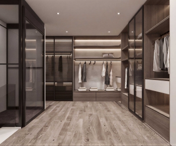 Modern Clothes Storage Area-ID:461601022