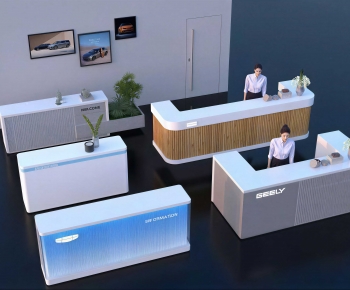 Modern Reception Desk-ID:469703919