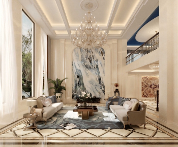 European Style A Living Room-ID:666460046