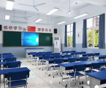 Modern School Classrooms-ID:990365038