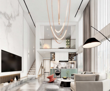 Modern A Living Room-ID:740284924