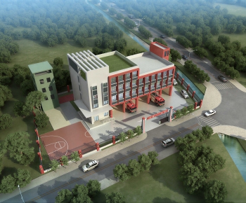 Modern Architectural Bird's-eye View Planning-ID:935827972