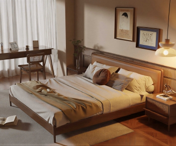 Modern Double Bed-ID:679402113