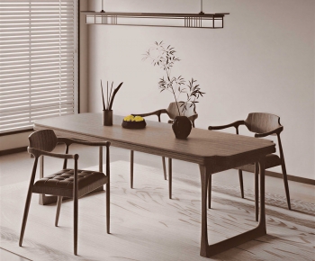 New Chinese Style Dining Table And Chairs-ID:504410987