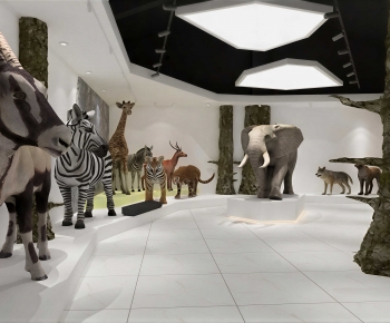 Modern Exhibition Hall-ID:671845914