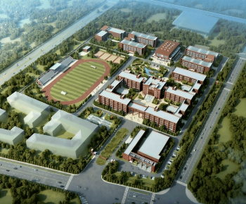 Modern Architectural Bird's-eye View Planning-ID:143661984