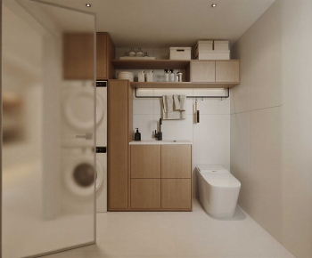 Modern Balcony Laundry Room-ID:733325966