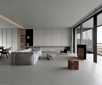 Modern A Living Room-ID:877350094