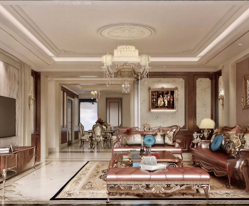 European Style A Living Room-ID:399694921