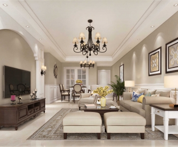 American Style A Living Room-ID:649034981