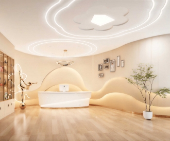 Modern Office Reception Desk-ID:349549064