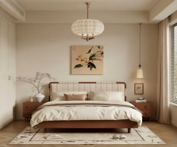 New Chinese Style Bedroom-ID:988296998