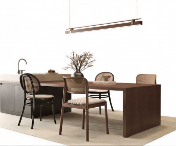 New Chinese Style Dining Table And Chairs-ID:490653991