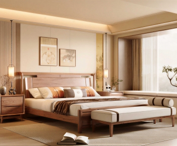 New Chinese Style Bedroom-ID:498584997