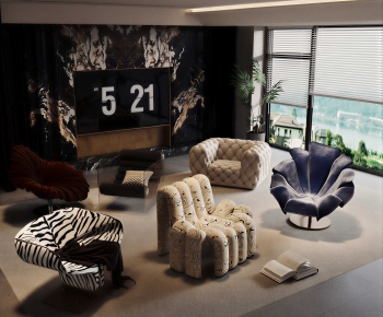 Modern Single Sofa-ID:406332022