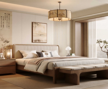 New Chinese Style Bedroom-ID:481215009