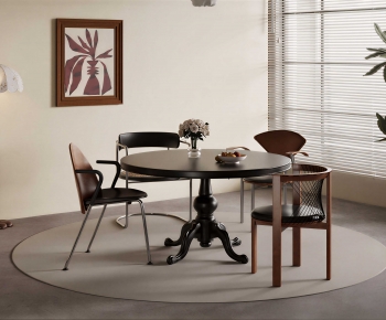 French Style Dining Table And Chairs-ID:231106044