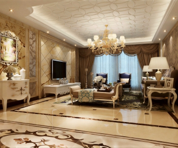 European Style A Living Room-ID:351277115