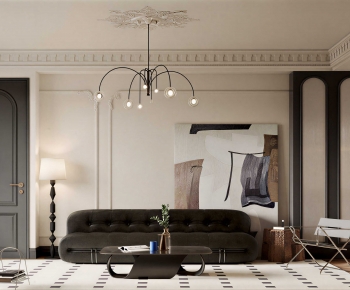 French Style A Living Room-ID:667820935