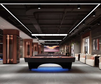 Wabi-sabi Style Billiard Room-ID:106863025