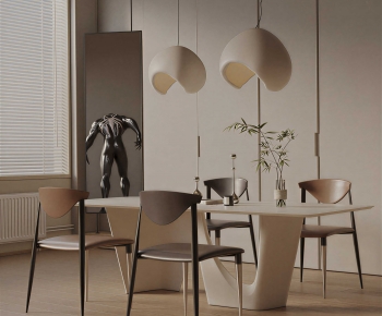 Modern Dining Table And Chairs-ID:718358994
