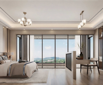 New Chinese Style Bedroom-ID:131644012