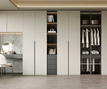 Modern Clothes Storage Area-ID:598620894