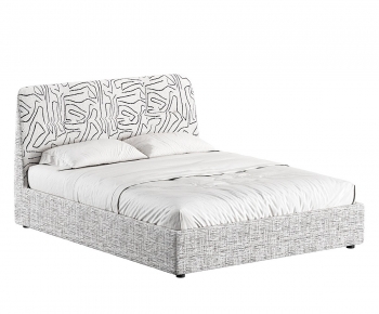 Modern Double Bed-ID:682230001