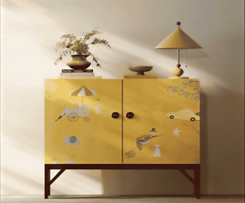 New Chinese Style Side Cabinet-ID:293538099