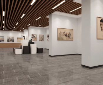 New Chinese Style Exhibition Hall-ID:668932914
