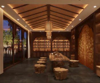 New Chinese Style Tea House-ID:394680989