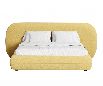 Modern Double Bed-ID:323385008