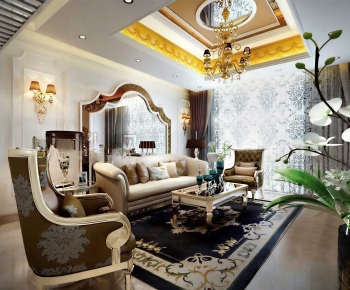 European Style A Living Room-ID:289803033