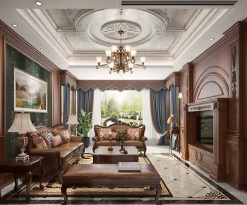 European Style A Living Room-ID:910229781