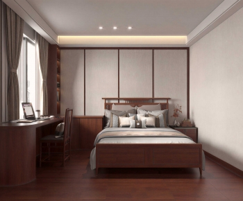 New Chinese Style Bedroom-ID:103209033