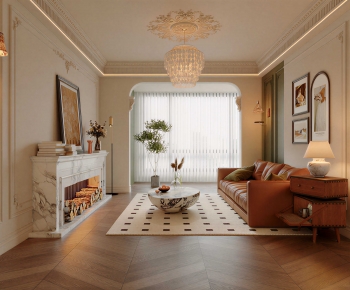 French Style A Living Room-ID:731488948