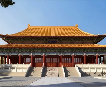 Chinese Style Ancient Architectural Buildings-ID:130964043