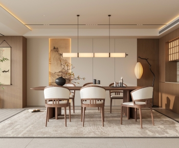 New Chinese Style Dining Room-ID:495687017