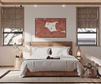 Modern Double Bed-ID:723225126