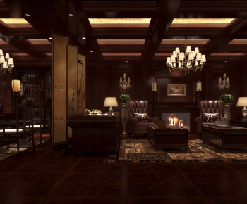 American Style A Living Room-ID:686605935