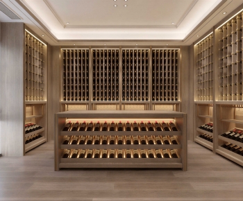 Modern Wine Cellar/Wine Tasting Room-ID:615911968