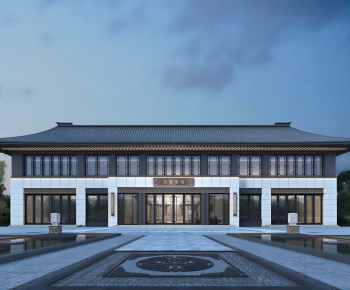 New Chinese Style Appearance Of Commercial Building-ID:251600038