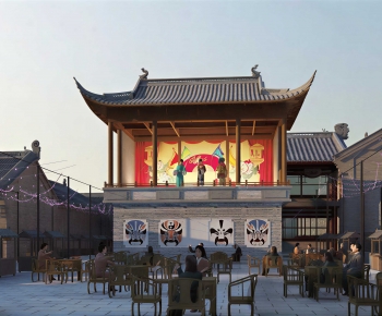 Chinese Style Ancient Architectural Buildings-ID:530390988