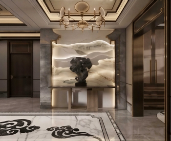 New Chinese Style Hallway-ID:924324048